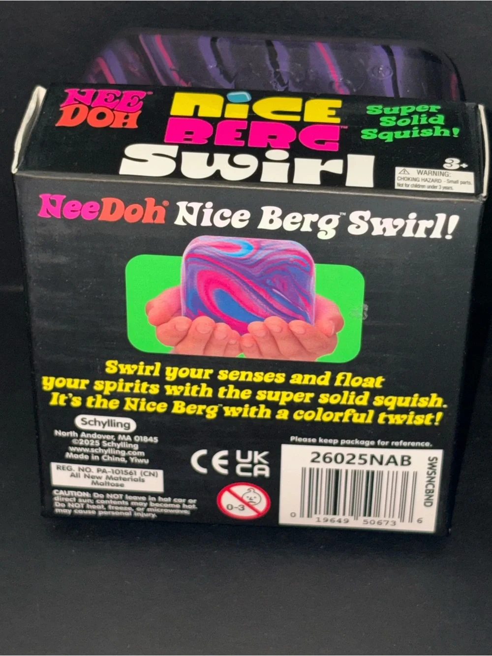 NeeDoh Nice Berg Swirl Squish Toy - Purple & Pink